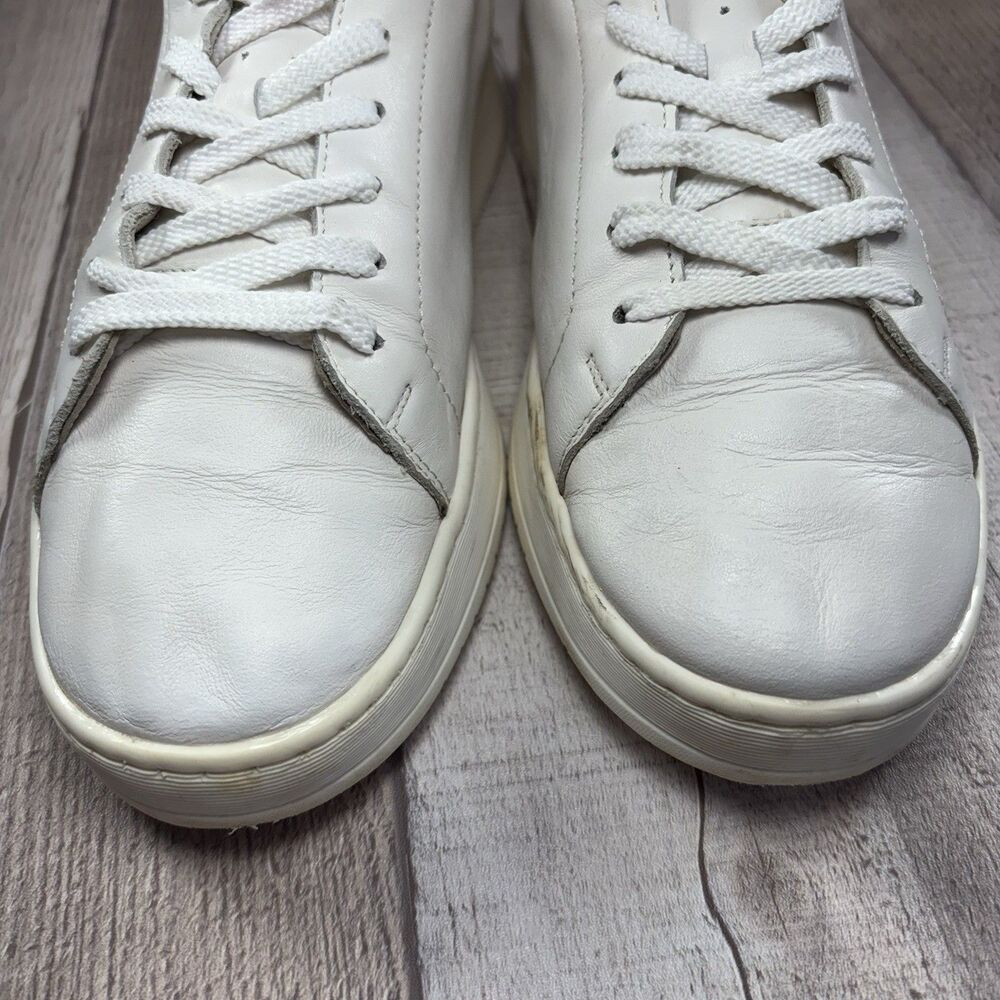 RKO Rylko Women's Size 7.5 Casual Sneakers Leather Lace Up Low Top Shoes White - Picture 12 of 15